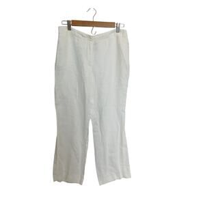 Rafaellla Linen Pants White  Petites Size 6P